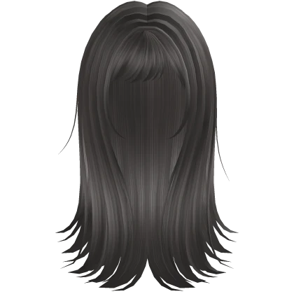 ୨ৎ luscious long cute hair in silver Roblox item render