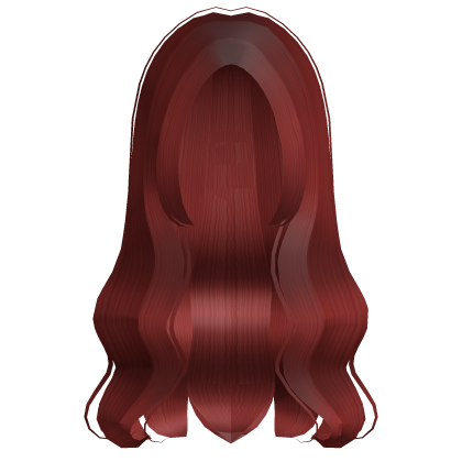 Red Long Wavy Celebrity Hair