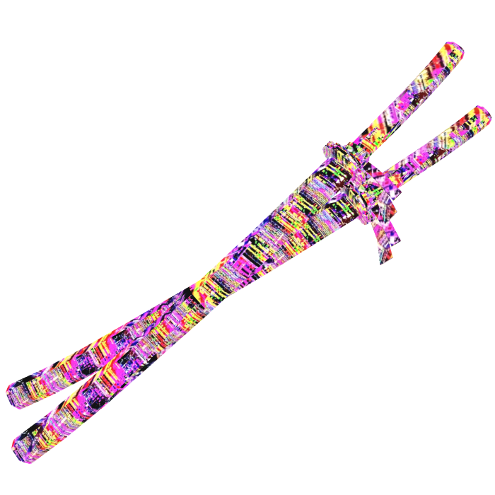 {GLITCH} Animated Colorful KATANA