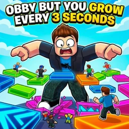 Obby But You Grow Every 3 Seconds icon
