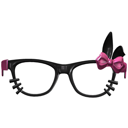 Pink Scene Bunny Ear Glasses Roblox item