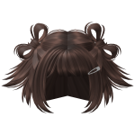 Y2k Messy Pigtails w/ Bows (Chocolate)