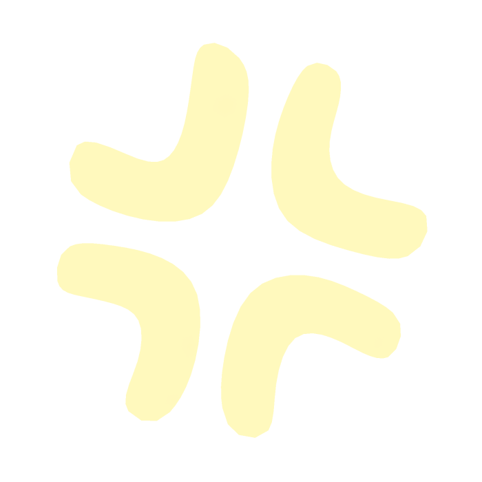 ♡ Cute Angry Anime Expression Sticker Yellow