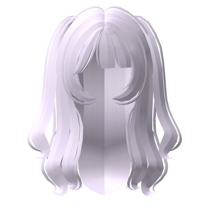 . ‿ ♡ horror doll long pigtail hair purple Roblox item