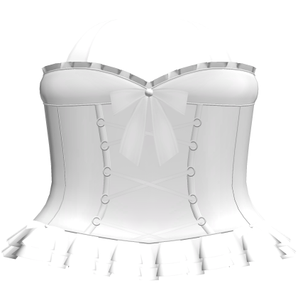white vkei halter bow dress