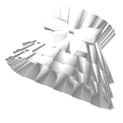 3.0 R6 Sleeves Full White Bow [Left]