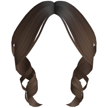 Basic Curly Bangs (Brown) Roblox item