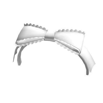 ♡ white preppy spring bow headband