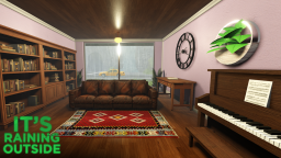 Na zewnątrz pada deszcz...