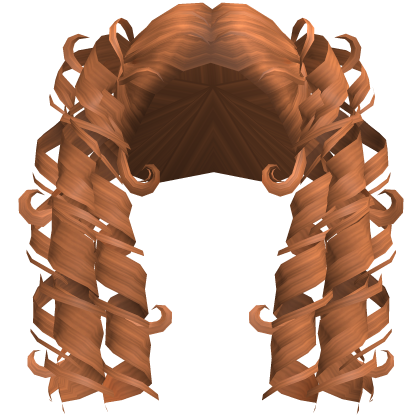 Victorian Cute Curli Princess Pigtails Ginger