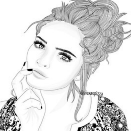 Girl Outline. Roblox decal