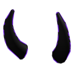 Purple Glitch Horns