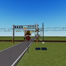 South korean railroad crossing icon
