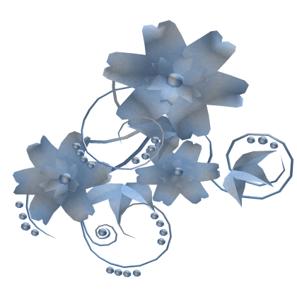 Pastel Blue Flower Aura 