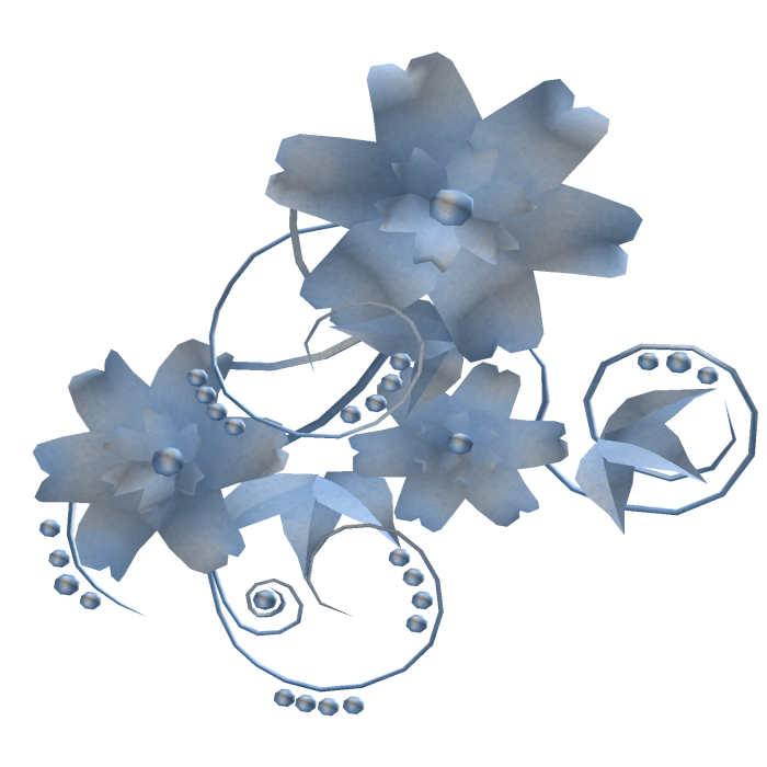 Pastel Blue Flower Aura 