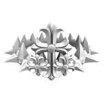 WHITE CHROME SOUL CROSS CROWN
