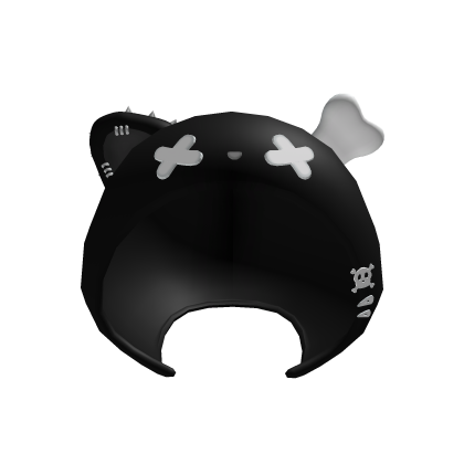 spiked bone kitty hood w face Roblox item