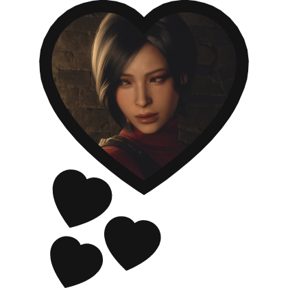 Ada Wong Thinking Hearts Resident Evil
