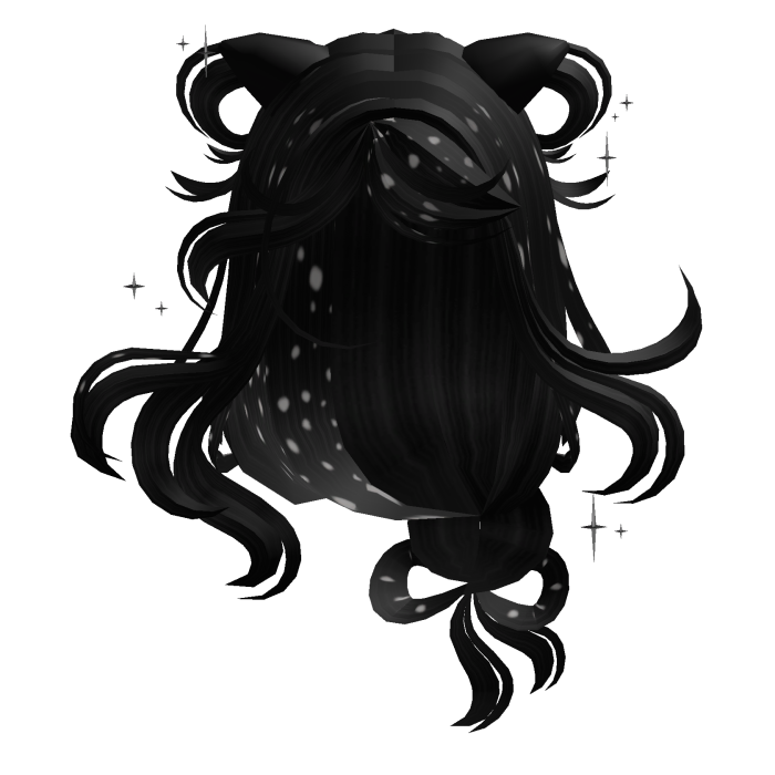 Soft Pretty Messy Cute Deer Hair (Black) ۶ৎ