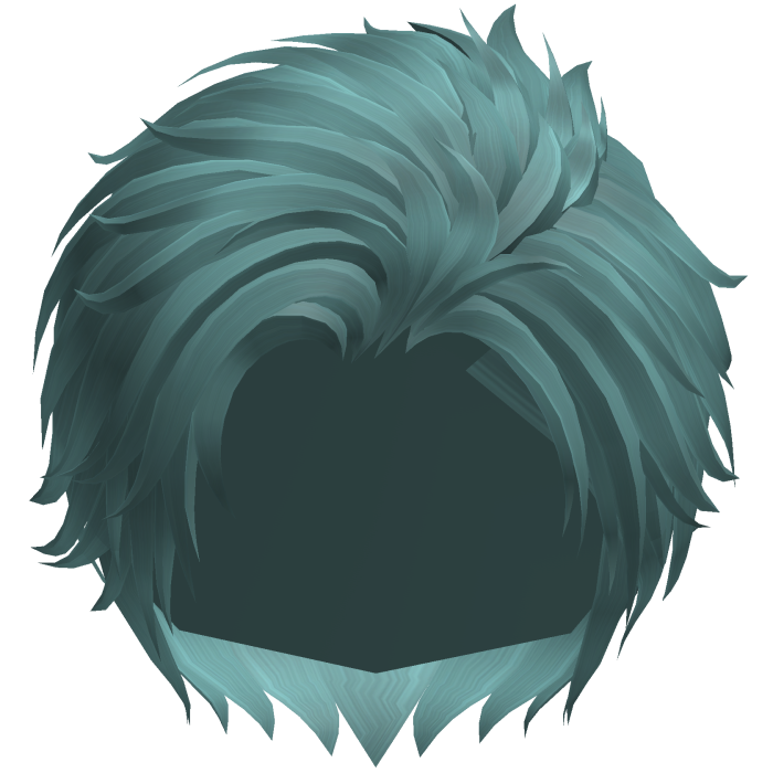 Teal Side Comb Over Anime Boy Hair