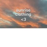 -sunrise clothing-