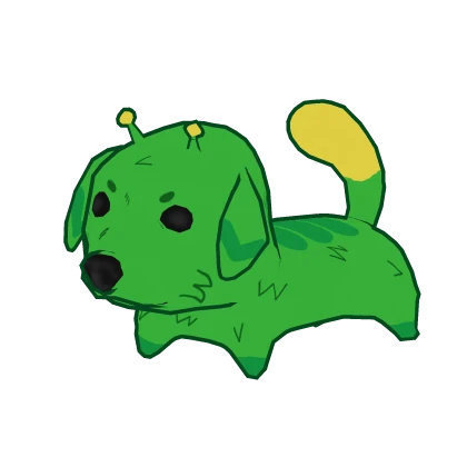 Gnarpy Alien Goofy Dog on Shoulder Green | Roblox Item - Rolimon's
