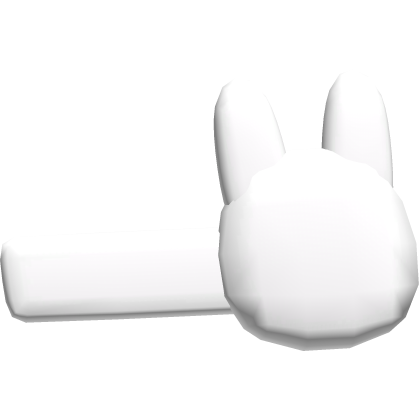 cute white baby bunny hairclip thumbnail