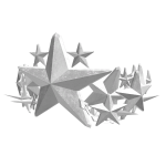 White Stellar Star Crown