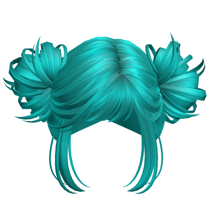 Simple Anime Y2k Buns Aquamarine