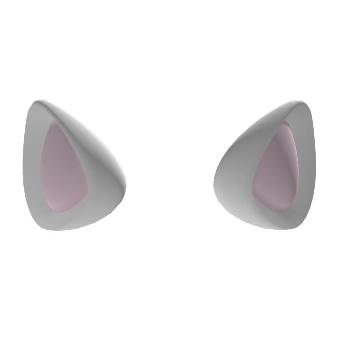 cute cat ears (white)