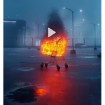 Burning cart