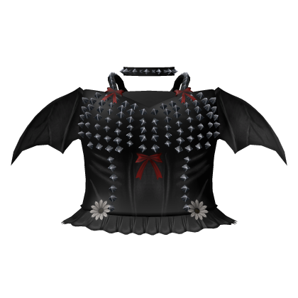 ♱ dark gothic vampire studded dress in black