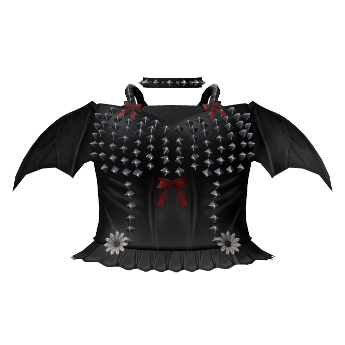 ♱ dark gothic vampire studded dress in black