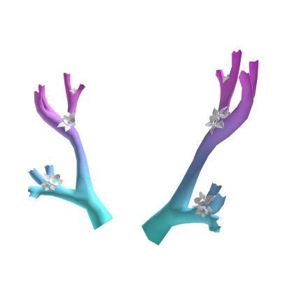 Blue Pink Cotton Candy Sakura Antlers (Addon) 