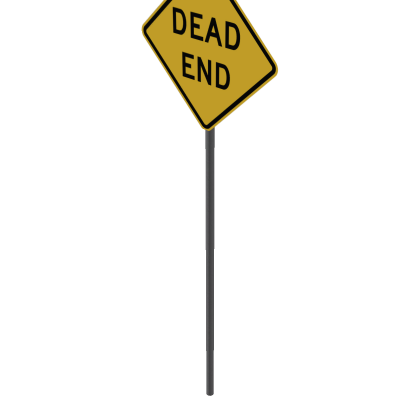 Dead End Road Sign Tent Corne Camping