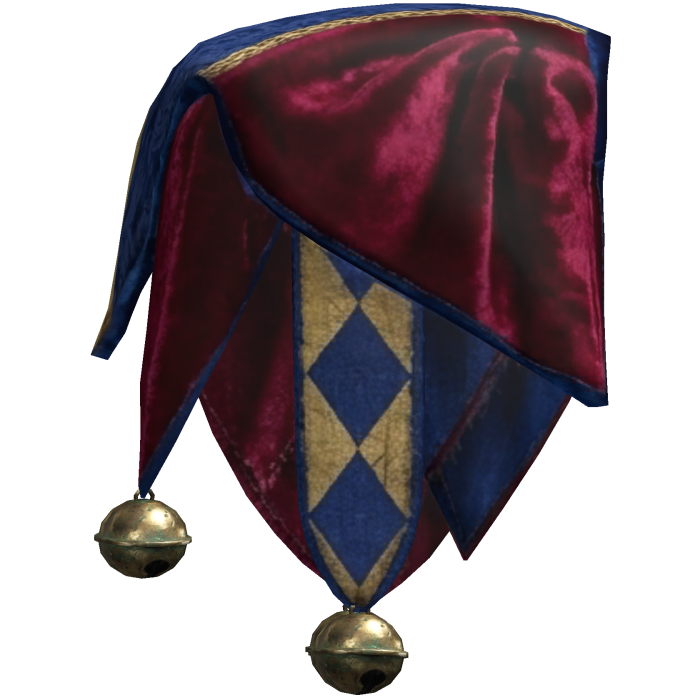 RIGHT Red & Blue Jester Shoulder Scarf