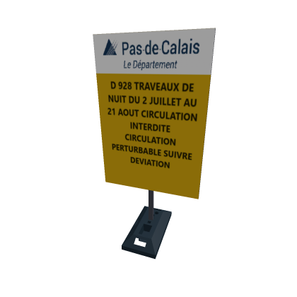Panneau Temporaire