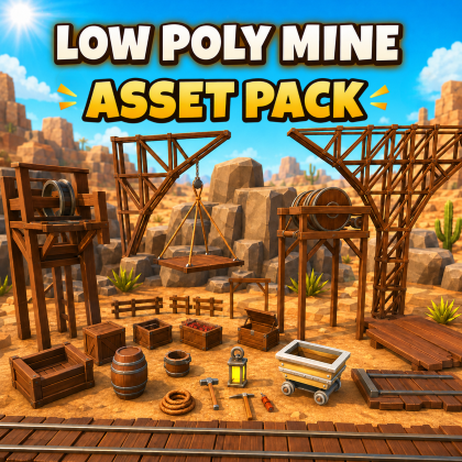 Low Poly Mine Asset Pack