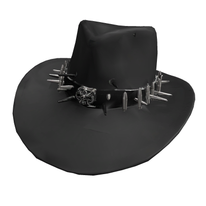 Spiked Skull Cowboy Hat