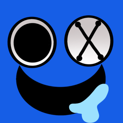 Face blue Roblox decal