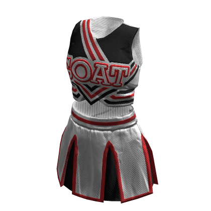 Cheerleader Uniform | White Black Red thumbnail