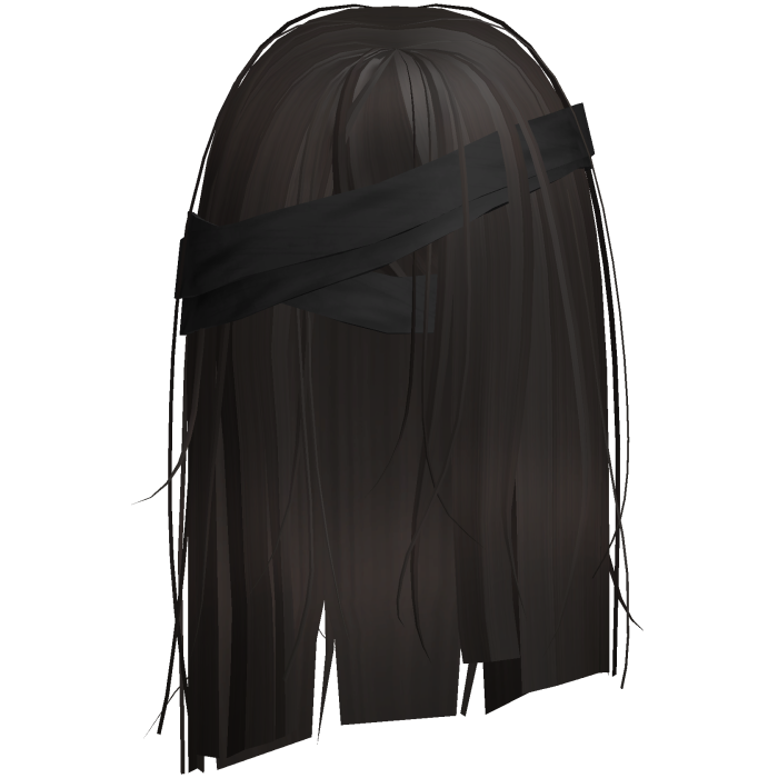 Horror Brown Short Hair w Black Bandages