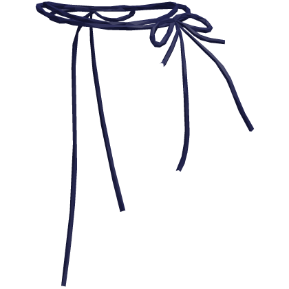Blue Lines Tie Necklace 
