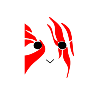 Red paint Anbu Mask Roblox decal