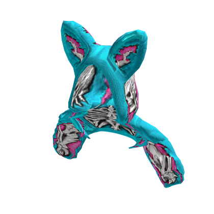 Hoodie Kerangka Cyan Pink