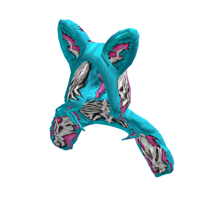 Hoodie Kerangka Cyan Pink