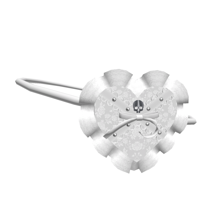Gothic Emo Skull Lace Ruffled Anime White Eyepatch