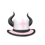 Light Pink Demon Top Hat