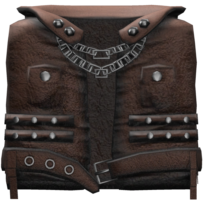 Brown Emo Goth Vest 1.0