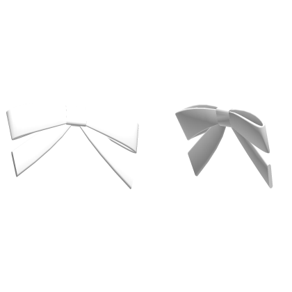White Modern Ribbons